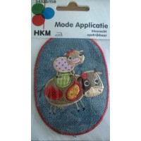 HKM 34333/1SB opstrijkbaar mode applicatie
